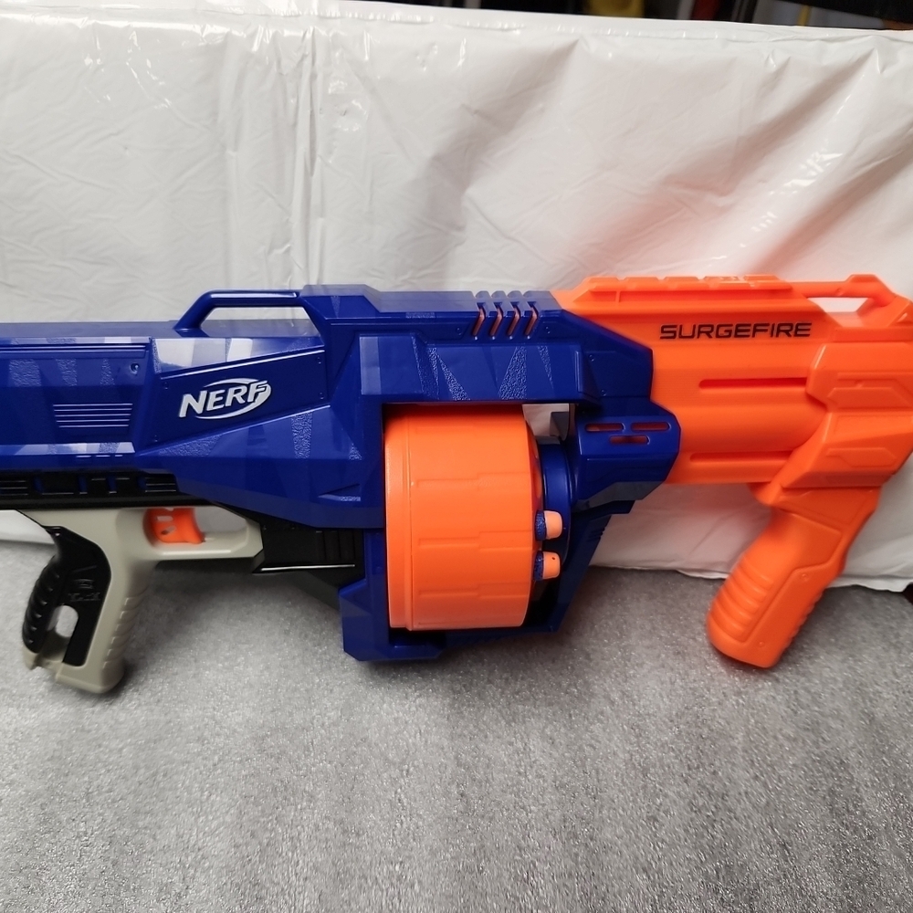 Nerf SurgeFire Blaster - Vibrant Blue and Orange